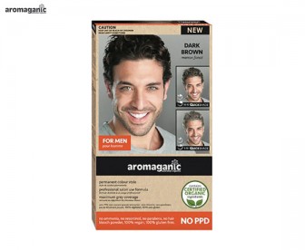 Aromaganic 纯天然有机植物男士染发膏 不含PPD（棕色 3.0N）
